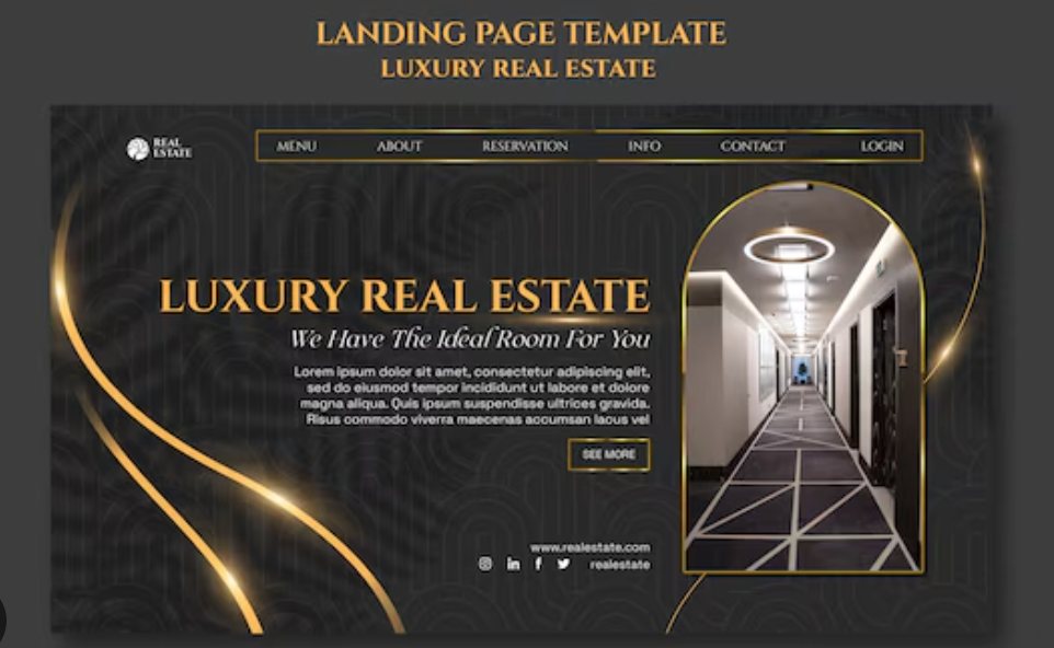 Exclusive Property Landing Page & Marketing Pkg (Luxury Edition)